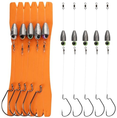 Dovesun Angelsets Angelzubehör Set Carolina Rig Kit für Barschangeln Gewichte Angeln Sinker 20g(3/4OZ)