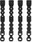WarmHeartting MOLLE-Clip Verbindungsclips Zubehör für Taktische Taschenrucksäcke - Schwarz - Nylon - Clip - 21 x 2,5 x 21 cm