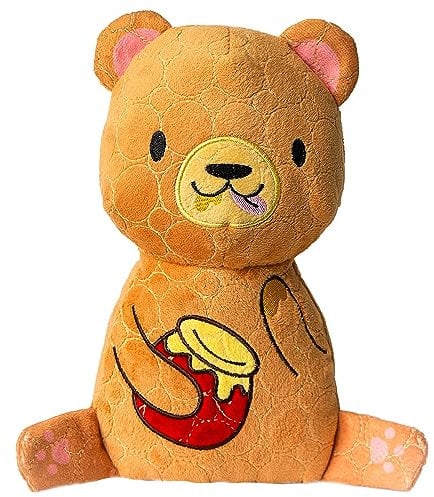 Bite Force Wildlife - Langlebiges Plüschspielzeug für Hunde - Hundespielzeug mit Kevlar gefertigt, mehrlagig und verstärkten Nähten. Quietscher für interaktives Spiel. Ideal für Starke Kauer (Bär)