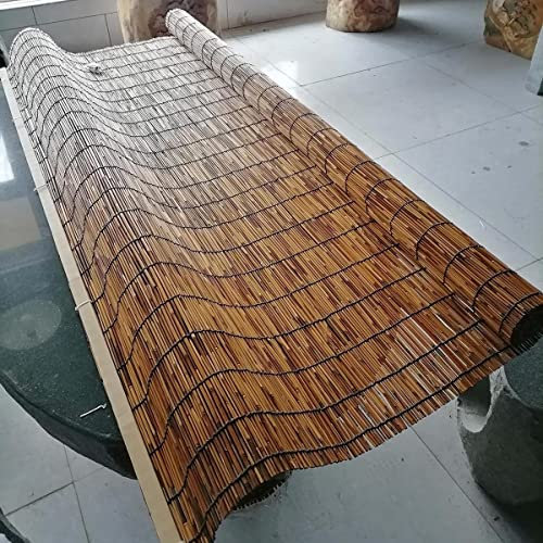 Bambusrollo Länge 160cm 180cm 200cm 120cm Schilf Vorhang Sonnenschutz Bambus Verdunkelungsrollo