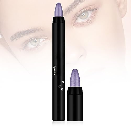 Wasserfester Glitzer-Lidschattenstift Make-up-Stift, 16 Colors Highlight Eyeshadow Pen Waterproof Glitter Eyeshadow Eyeliner Pen, Lidschatten Stift Crayon Lidschattenstift Shimmer Cream (#08)
