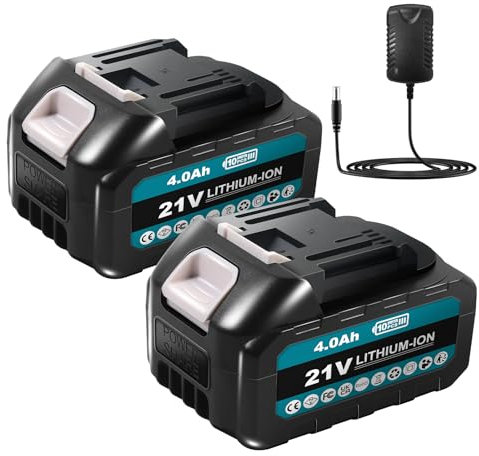 MIRTHBUY 21 V, 2 batteries 4,0 Ah, chargeur rapide, convient pour visseuse à percussion MIRTHBUY B09Y1DL299