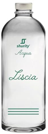 Shurity Bottiglie Personalizzate Trasparente 75cl Puffy (10PZ. Acqua Liscia)