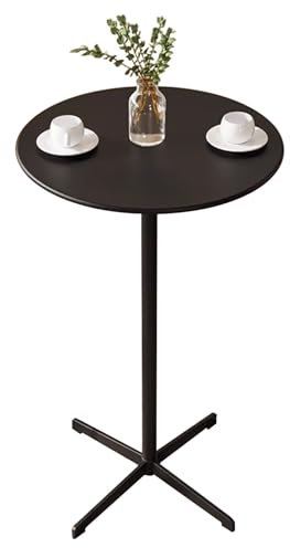 MARXAN Runder weißer Esstisch, moderner Küchentisch, Kleiner Metalltisch, schmaler Nachttisch, Snacktisch, Couchtisch, Teetisch, Nachttisch, Sofatisch, Konferenztisch