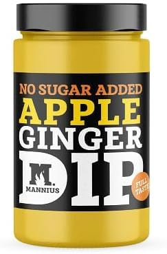 M.MANNIUS Salsa Barbecue, per Burger, per Arrosto alla Mela e Zenzero - Chutney Agrodolce Apple Ginger Dip barbecue sauce, (Made in italy) 250 (3, Mela e Zenzero Senza Zuccheri)