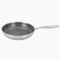 Aleevii Stainless Steel Frying Pan 28 cm Induction Suitable Non-Stick Honeycomb Pan with Scratch-Resistant Coating (PFOA-Free) Robust Triple Riveted Handle Design