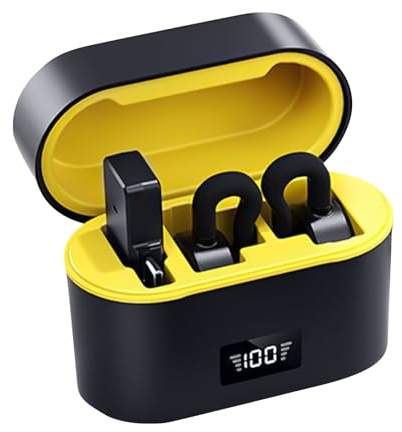 Erconsso Microphone sans fil avec étui de chargement - Annulation du bruit - Accessoires audio pour créateurs de contenu, orateurs publics, instructeurs de fitness, enseignants