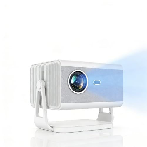 Irishom Beamer 4K – Full HD 1080P Mini Projektor, WiFi 6 & Bluetooth 5.4, Smart TV mit Netflix, Auto Trapezkorrektur & Fokus, 180° drehbar, Heimkino & Outdoor, 120 Zoll, 1000 ANSI Lumen