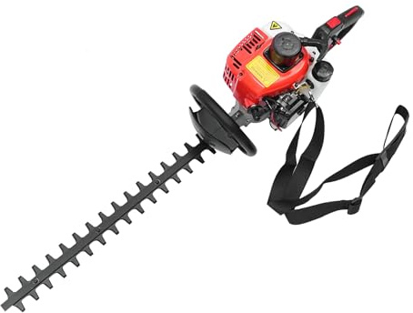 Zweischneidige Heckenmaschine,32FL Benzin Doppel-Schneidmesser Heckenschere 22,5cc 0,65kW 2-Takt Motor, 65 cm Klingenlänge, für Garten & Landschaftspflege