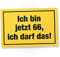 DankeDir! 66 Jahre - Ich darf das Schild - Geschenk 66. Geburtstag Geschenkidee Geburtstagsgeschenk Sechsundsechzigsten Geburtstagsdeko Partydeko Party Zubehör Geburtstagskarte