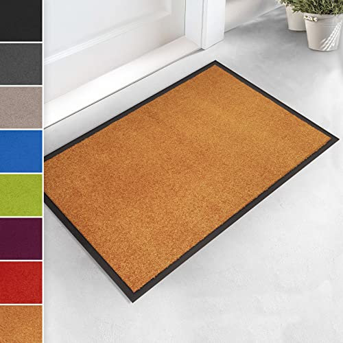 Schmutzfangmatte Joy | Use & Wash | Perfekter Schutz vor Schmutz und Feuchtigkeit | 7 kräftige Farben (60 x 180 cm, Terra)