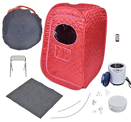 Maquer Boîte à Vapeur de Sueur, Spa à Domicile Personnel Surdimensionné, Sauna Vapeur 2.68 L avec Télécommande, Tente de Sauna Portable Pleine Grandeur pour la Relaxation Thérapeutique(EU)