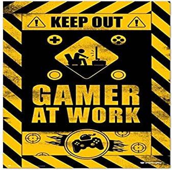 Grupo Erik Gameration Gamer At WorkPoster - Kunstdruck - Deko Wohnzimmer oder Deko Schlafzimmer - Deko Zimmer - Größe : 61 x 91 - Offizielle Lizenz - Gaming Fanartikel