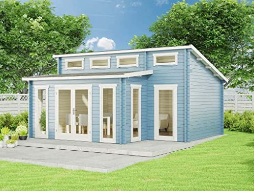 Carlsson Gartenhaus Lausitz Prima aus Holz Holzhaus Wandstärke: 40 mm Blockbohlenhaus
