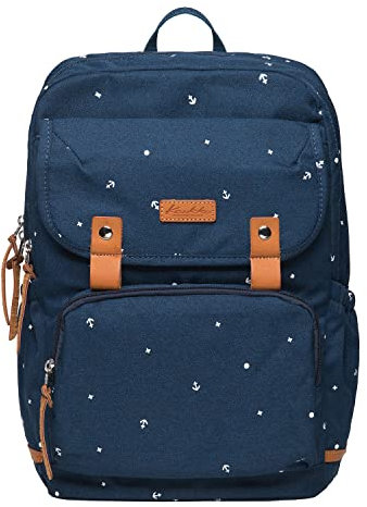 KAUKKO Kinderrucksack Schulrucksack für Jungen & Mädchen mit Brustgurt Kita Rucksack- für Ausflüge, Blau-K8009