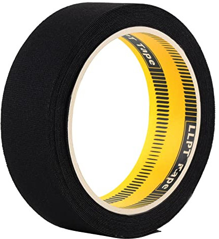 LLPT Nastro sigillante termoadesivo impermeabile da 30 mm x 5 m per riparazione in neoprene muta da pesca tute da pesca standard industriale Yamomoto Materiale nero (IR1265)