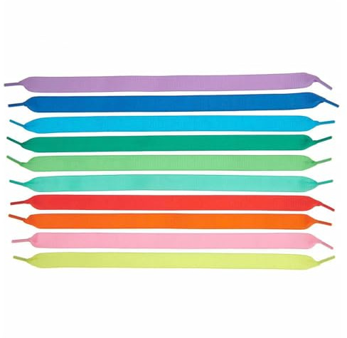 Rico Design itoshii Ripsband Armbänder 10 Stk. 16 mm 33 cm Polyester Regenbogen