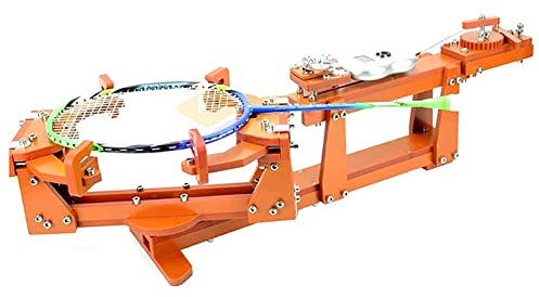 Badminton Racket Stringing Machine, Badminton Racket String Machine,6-Point Fixed 60Lb Winch Type Badminton String Machine, for Squash, Tennis Or Badminton Rackets