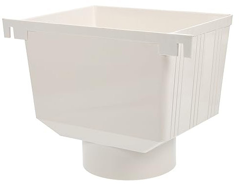 Uonlytech Raccordo per Raccolta Acqua Piovana PVC Collettore per Grondaia Pluviale Facile da Installare di Raccolta Acqua Adattatore per Scarico Grondaia