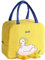 Elionless Insulated Lunch Bag, Portable Thermal Lunch Bags Cooler Bag Lunch Box Organizer Tote Bag for Women Adults Kids Girls Work School Picnic Camping Travel (Yellow Duck)