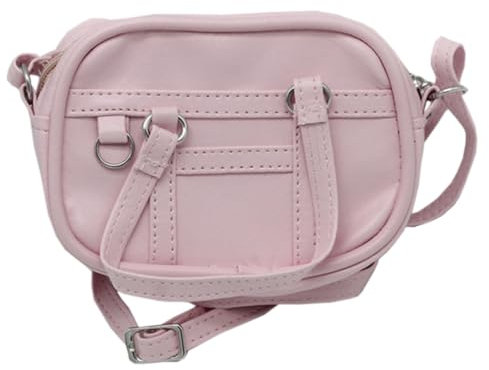 niannyyhouse 15cm 20cm Plüsch Puppe Rucksack 1/6 1/4 1/3BJD Crossbody Tasche Puppe Dress Up Zubehör (Rosa, M)