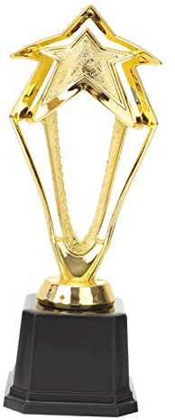 Yardwe Trofeo Premio d'oro Stella della Coppa del Trofeo d'oro Foto Piccolo Trofeo Regalo di Basket Trofeo del Torneo Premio per Il Gioco Stellare Bambino Mini Riutilizzabile