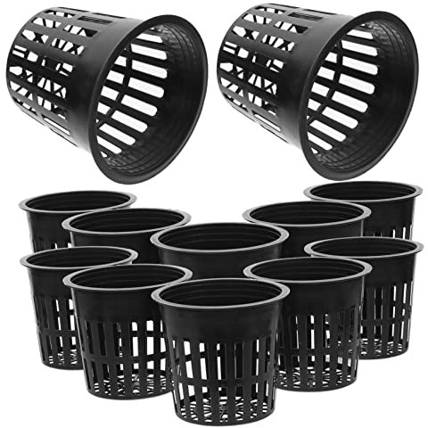 PAMINGONO 20 Cestas De Sin Cestas Hidropónicas 4 Pulgadas Red De para Plantas Macetas De Red para Hidroponía