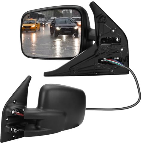 Kistrba Außenspiegel Spiegel Links Ersatz für VW T4 1996-2003 Elektrisch, Seitenspiegel Komplettsets mit Konvex Beheizt Glas, Ersatz OE# 701857507H