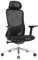 NEWSKILL NUE Silla ergonómica con reposabrazos 3D, Base metálica cromada y Respaldo de Malla Transpirable - Color Negro