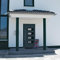 Juroupi Haustür Anthrazit 100x210 cm Aluminium und PVC HaustüR Deko EingangstüRen HaustüRen