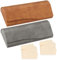 JIASI&JIESY 2 Stück Brillenetui Hardcase aus PU Lede, Tragbare Brillenetui Box Retro mit Brillenputztuch, Magnetverschluss Glasses Case für Damen und Herren, für die Meisten Brillen und Sonnenbrillen