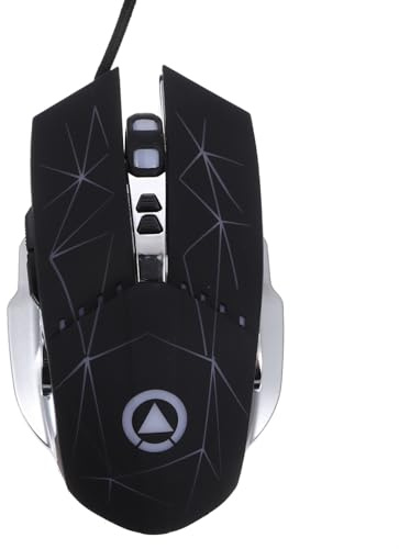 HOMSFOU Souris Filaire USB Mécanique Silencieuse pour Gamer, Design Ergonomique Profilé, Rétroéclairage LED Respirant, Réglage Dpi 4 Niveaux, Usage PC et Couleur Aléatoire Plusieurs Styles