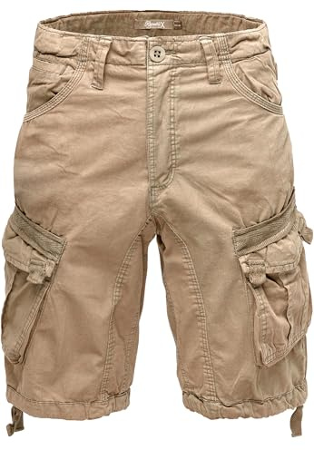 REPUBLIX Herren Cargoshorts Männer Kurze Bermuda Hose Regular Fit R7033 Beige W38