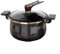 Autocuiseur de grande capacité, antiadhésive, en fonte, pour la cuisine familiale pour les ragoûts et les soupes (7 l, noir)