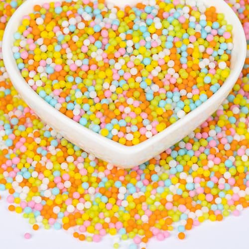 Twisweet Zuckerperlen Streusel 130g, Bunte Nonpareilles zum Dekorieren | Essbare Mini-Zuckerperlen für Torten, Cupcakes, Kekse und Eis; ideal für Kindergeburtstage, Babypartys und Party-Desserts