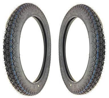 2x Kenda Reifen Set K254 2,75x17 (2 3/4 x 17 Zoll) für Zündapp KS CS C GTS 50