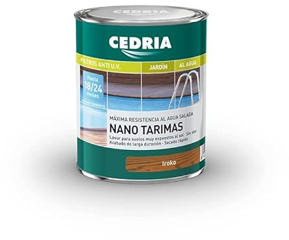 Lasur protector madera Cedria Nano Tarimas 1 litro Iroko