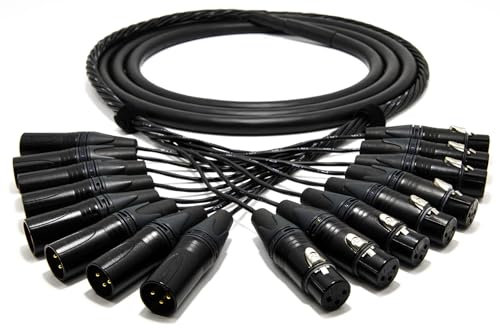 enoaudio Mogami 2932 8 Multipaire Câble analogique studio | Neutrik Gold XLR mâle – XLR femelle | HiFi - 10 m