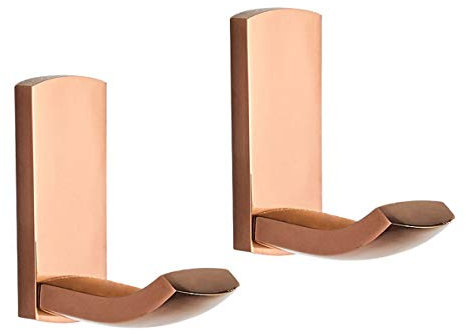 TentHome 2stk Vintage Kleiderhaken Antik Garderobenhaken Messing Hantuchhaken Wandhaken Badezimmer Küche,Rosagold