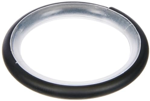 GARDINIA Gardinenringe für Gardinenstangen mit Ø 16 mm - 20 mm, Mit Gleiteinlage und Gardinenhaken, 10 Stück, Breite 4 mm, Kreta, Metall/Kunststoff, Schwarz-matt