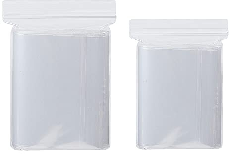 Grip Seal Bags 300Pcs 6x9/7x10cm Small Sealable Plastic Bags Mini Little Clear Ziplock Bag Reusable Tiny Transparent Polythene Pouches for Beads Cookies Candies Jewellery Storage