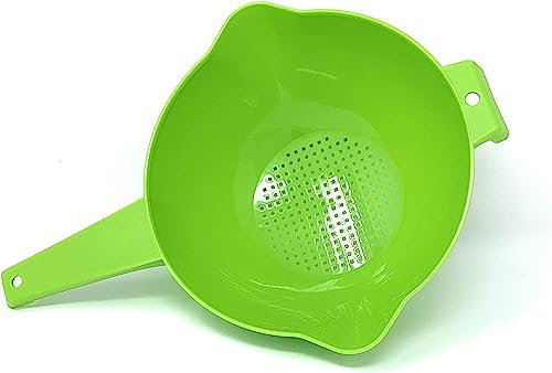 Tupperware Strainer 2 Quart Colander with Handle in Green