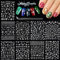 MELLIEX 9 Blatt Weihnachten Nagelsticker, Weiß Nagelaufkleber Selbstklebende Weihnachts Nagelfolie für Nail Art Dekoration