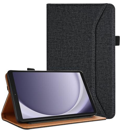 Vakarey Custodia Tablet per Samsung Galaxy Tab A9 8.7 Pollici 2023,per Samsung Tab A9 Cover Antiurto,Nero