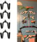 Pmsanzay Paquete de 4 organizadores universales para mando de juegos, soporte de pared para Nintendo Wii, accesorios de control remoto
