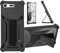Aroepurt Hülle Für Sony Xperia Xz Premium Hülle Case Handyhülle Schutzhülle Cover [mit gehärtetem Glas-Screen-Protector] Hybrid [Folding Support Magnetic] [Frosted Anti-Fingerprint] Schwarz