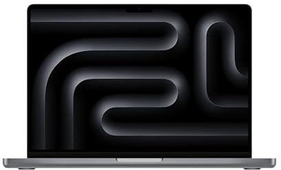 Apple 2023 MacBook Pro Laptop M3 Chip mit 8‑Core CPU, 10‑Core GPU: 14,2 Liquid Retina XDR Display, 8 GB gemeinsamer Arbeitsspeicher, 512 GB SSD Speicher, Space Grau (Generalüberholt)