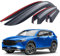 Goodyear Windabweiser für/kompatible mit Mazda CX-5 2017-2025 (II) KF- Stick-on Regenabweiser - Autofenster Regenschutz - Ermöglichen Frischluft - Waschstraßenfest - Einfache Montage 6 Set