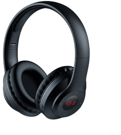 Compact and Lightweight Wireless Earbuds Featuring FM Radio Capability (Black)