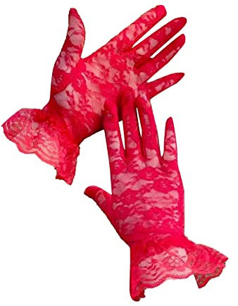 Generisch Handschuhe Damen Schwarz, Damen Satin Handschuhe, kurze Satinhandschuhe für Kostüm Fasching Karneval Halloween Hochzeit Fest Party Opera 1920er Accessoires